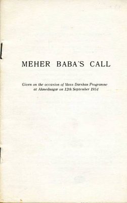 Meher Baba’s Call