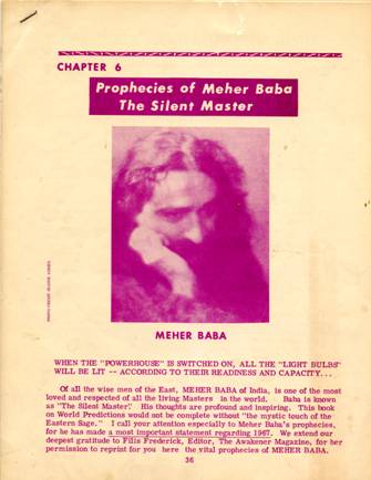 Prophecies of  Meher Baba