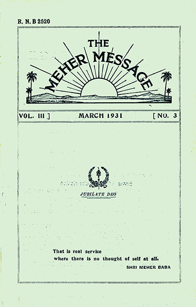 the meher message magazine