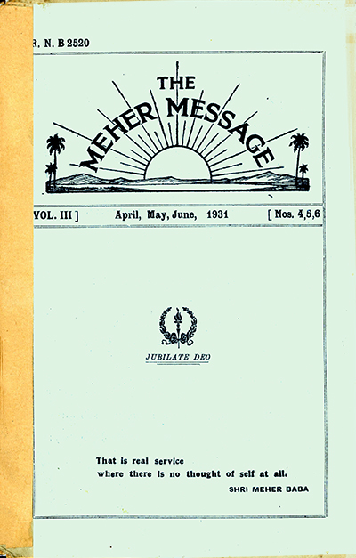 the meher message magazine